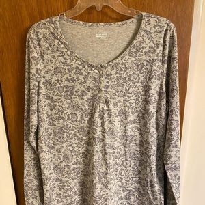 Womens pattern grey top